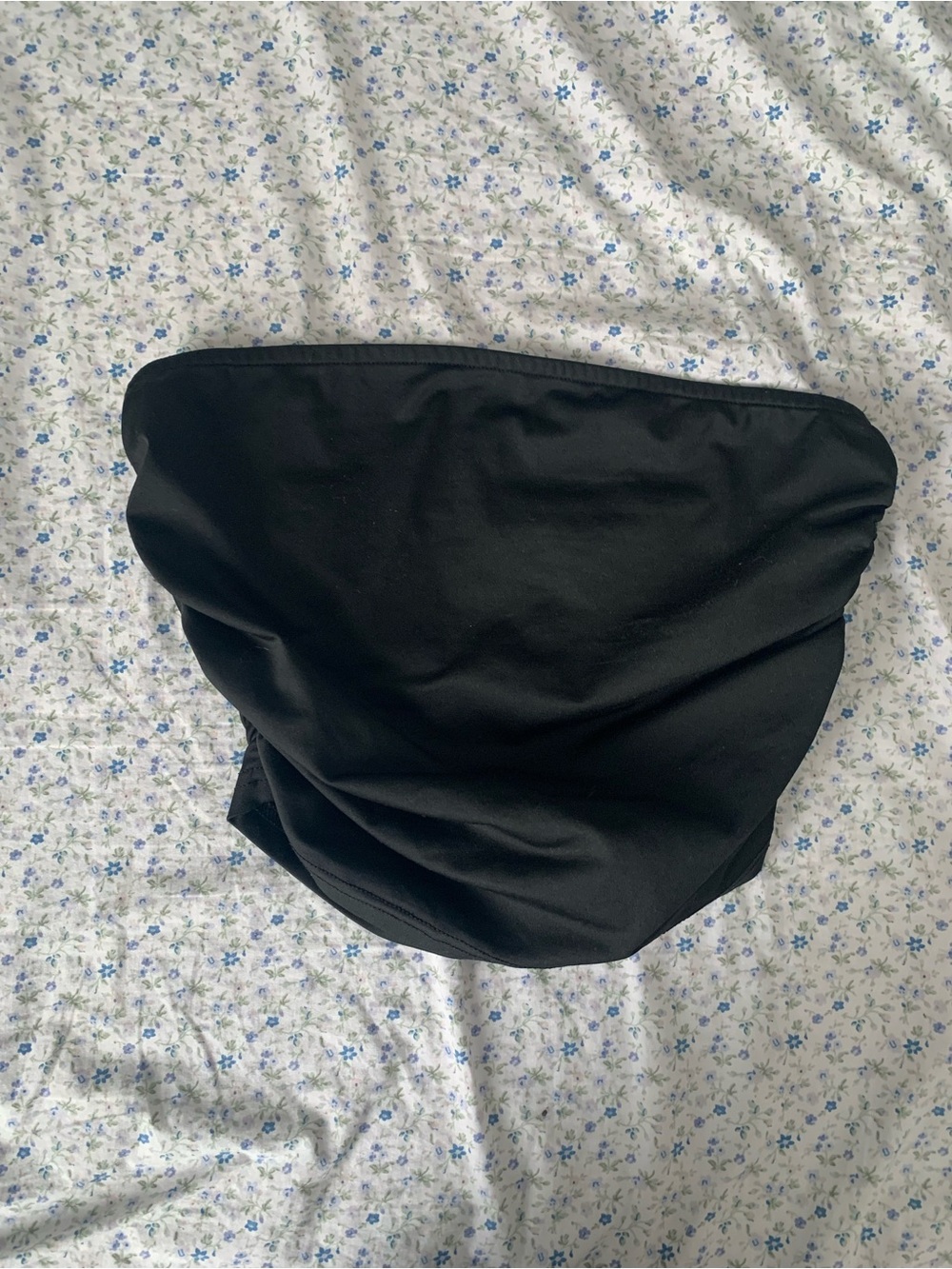 cider black tube top crop top size small